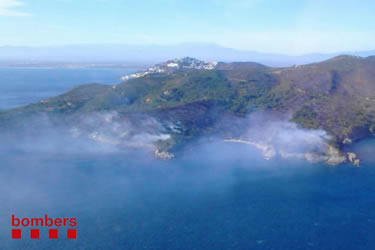 Incendi al Parc Natural de Cap de Creus
