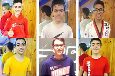 Els 6 competidors que van participar al I Open de Taekwondo Ciutat de Figueres