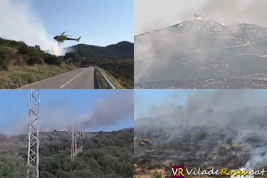 Incendi forestal a Roses