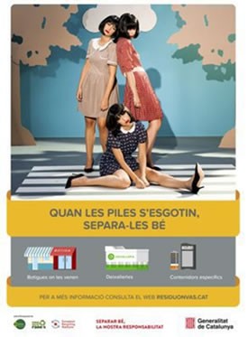 “Quan les piles s’esgotin, separa-les bé”,