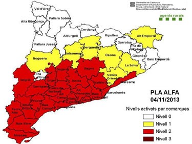Mapa perill d'incendi