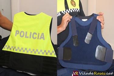 Armilles antibales de la Policia Local de Roses