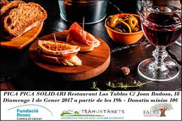 Pica-pica solidari del restaurant Las Tablas de Roses