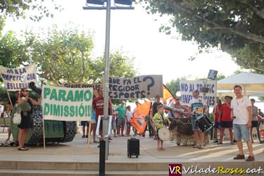 Manifestació de l'Associació de Comerciants de Santa Margarita