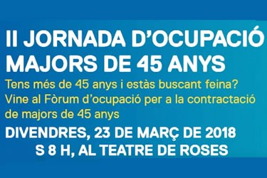 II Jornada Comarcal d'Ocupació per a persones de més de 45 anys