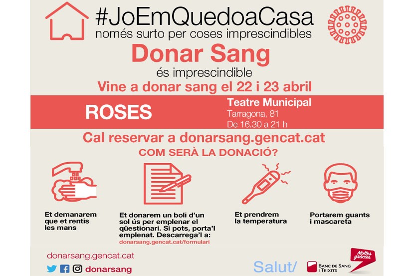 Donació de sang a Roses