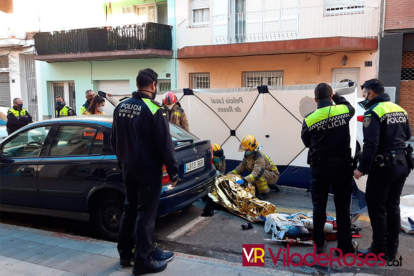 Un ferit greu a Roses en un accident de trànsit