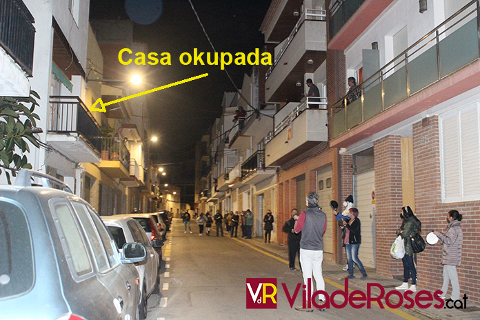 Okupes al carrer Pare Claret de Roses