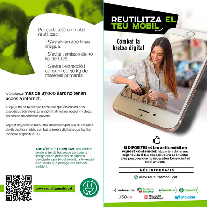 Campanya pilot de reutilització de telèfons mòbils
