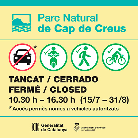 Limitació accés Parc Natural del Cap de Creus