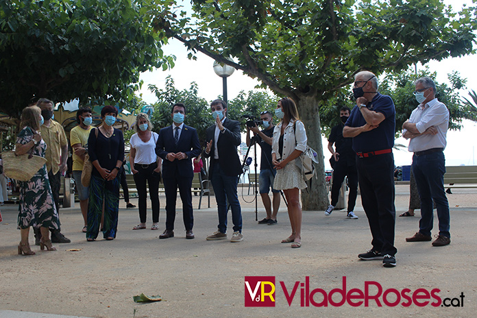 Visita President Pere Aragonés a Roses