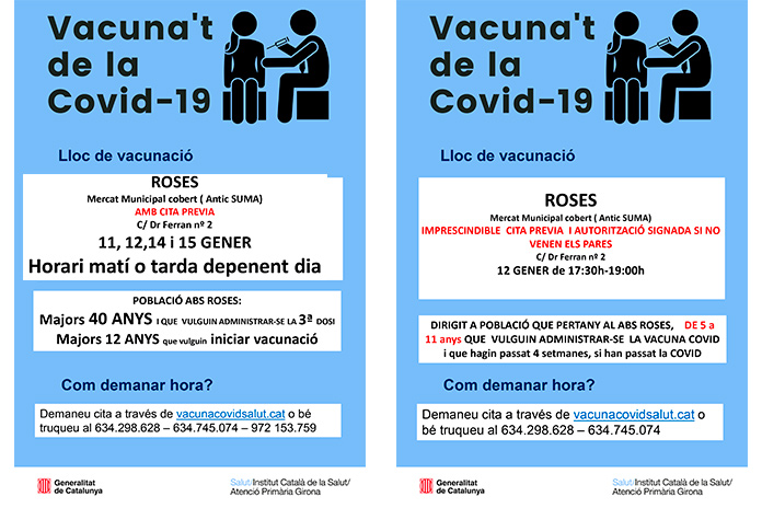 Vacunació de la Covid-19 a Roses