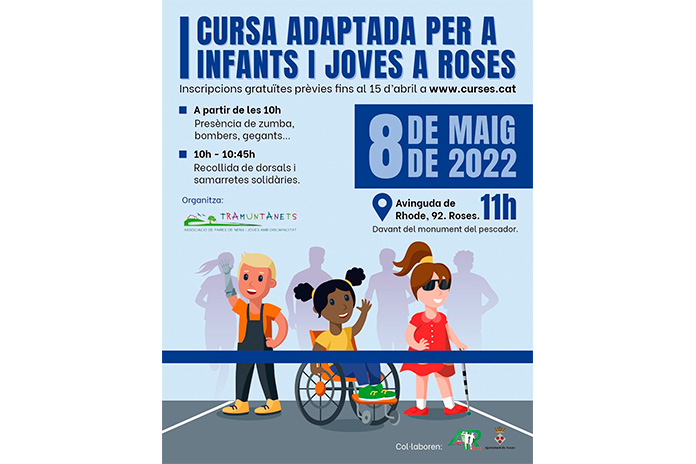 Cursa Adaptada per a Infants i Joves a Roses
