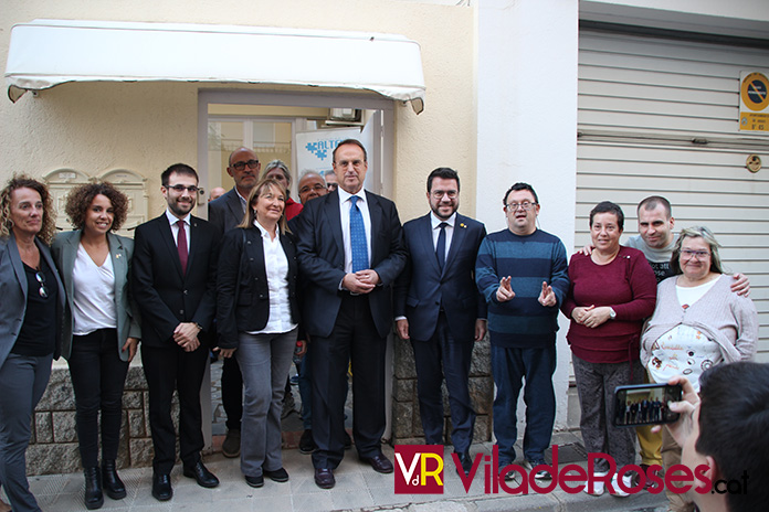 Segona visita oficial a Roses del president de la Generalitat, Pere Aragonés
