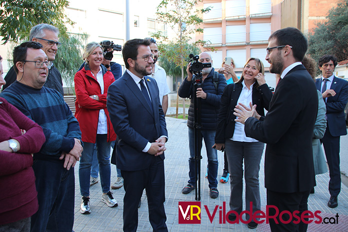 Segona visita oficial a Roses del president de la Generalitat, Pere Aragonés