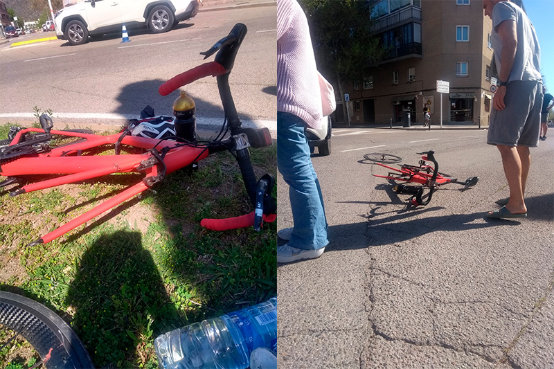Atropellament d'un ciclista a Roses