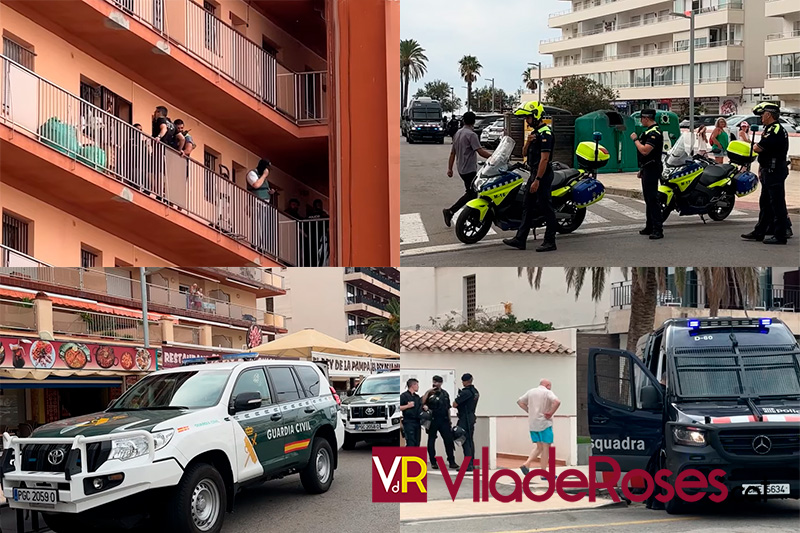 Macro-operatiu policial contra el top manta de Roses