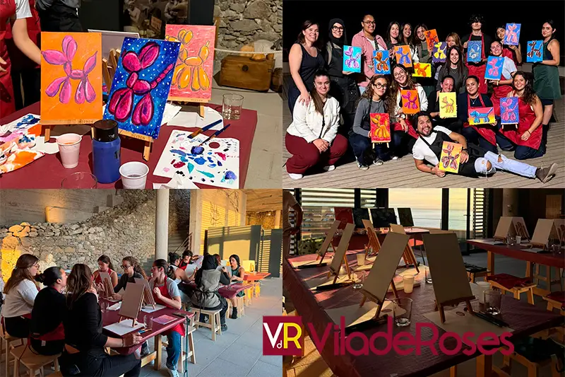 Activitat ‘Art & Wine’ pel jovent de Roses