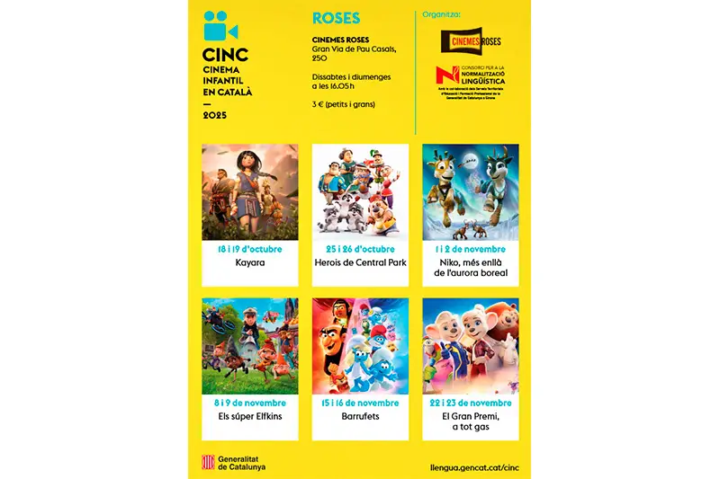 Cinema Infantil en Català (CINC) a Roses