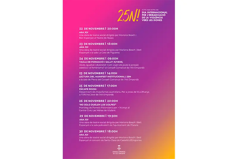 Dia Internacional per a l’Erradicació de la Violència envers les Dones