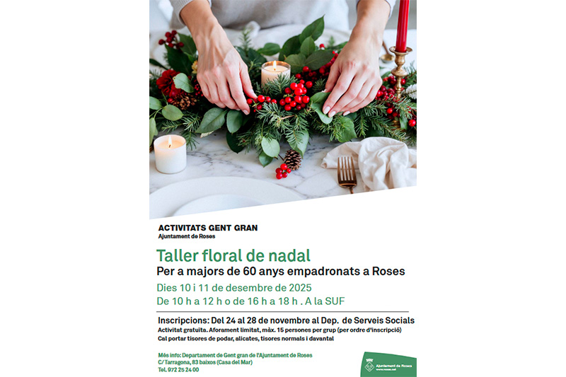 Taller Floral de Nadal de Roses