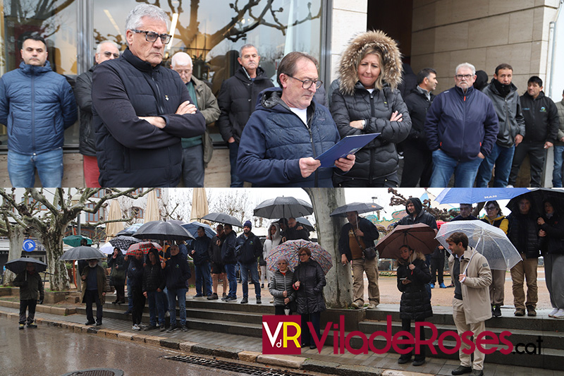 Manifestació dels pescadors de Roses contra la nova normativa europea