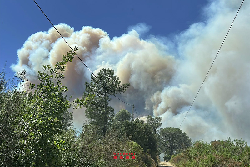 Incendi a la Bisbal d'Empordà