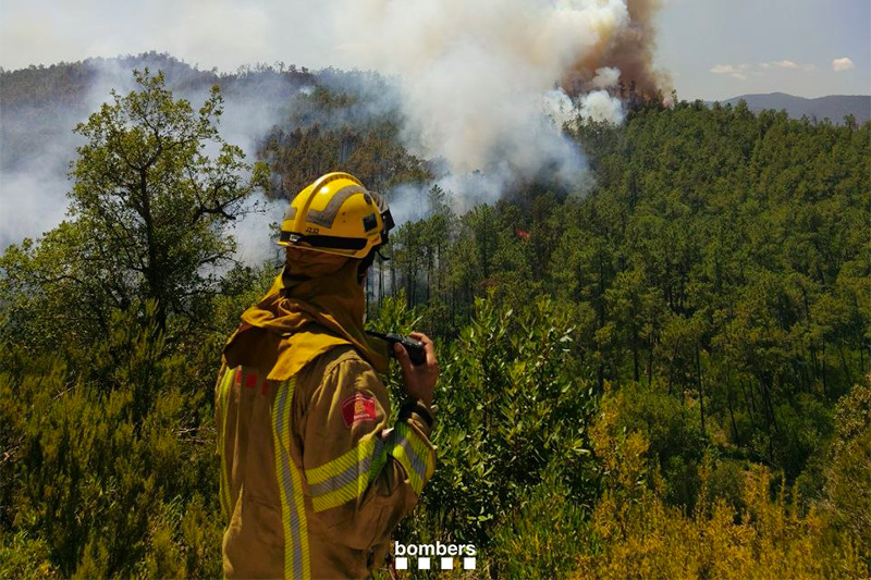 Incendi a la Bisbal d'Empordà