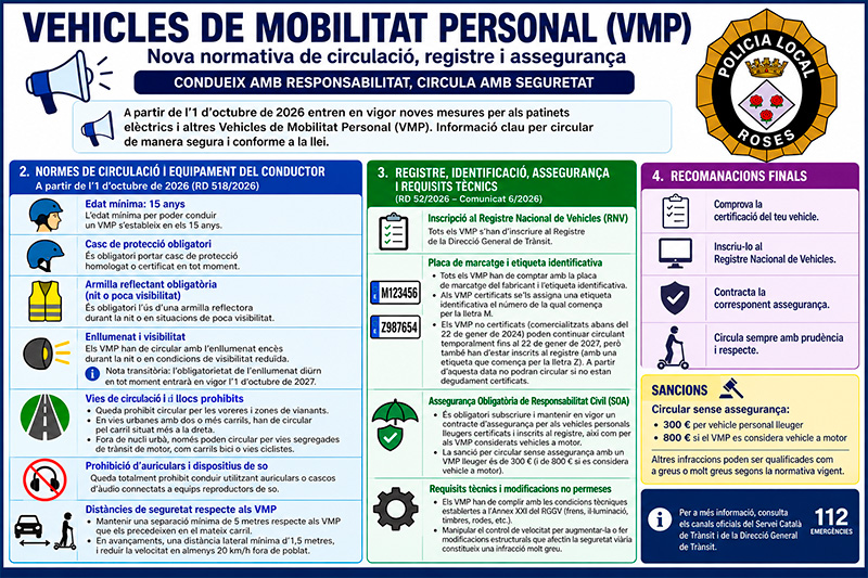 Nova normativa dels Vehicles de Mobilitat Personal
